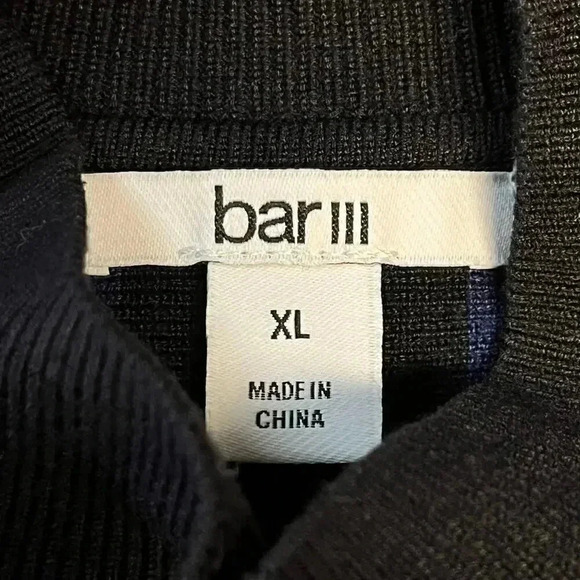 Bar III NWT Women’s Multicolor Striped Metallic Sleeves Top XL‎ - Picture 5 of 6